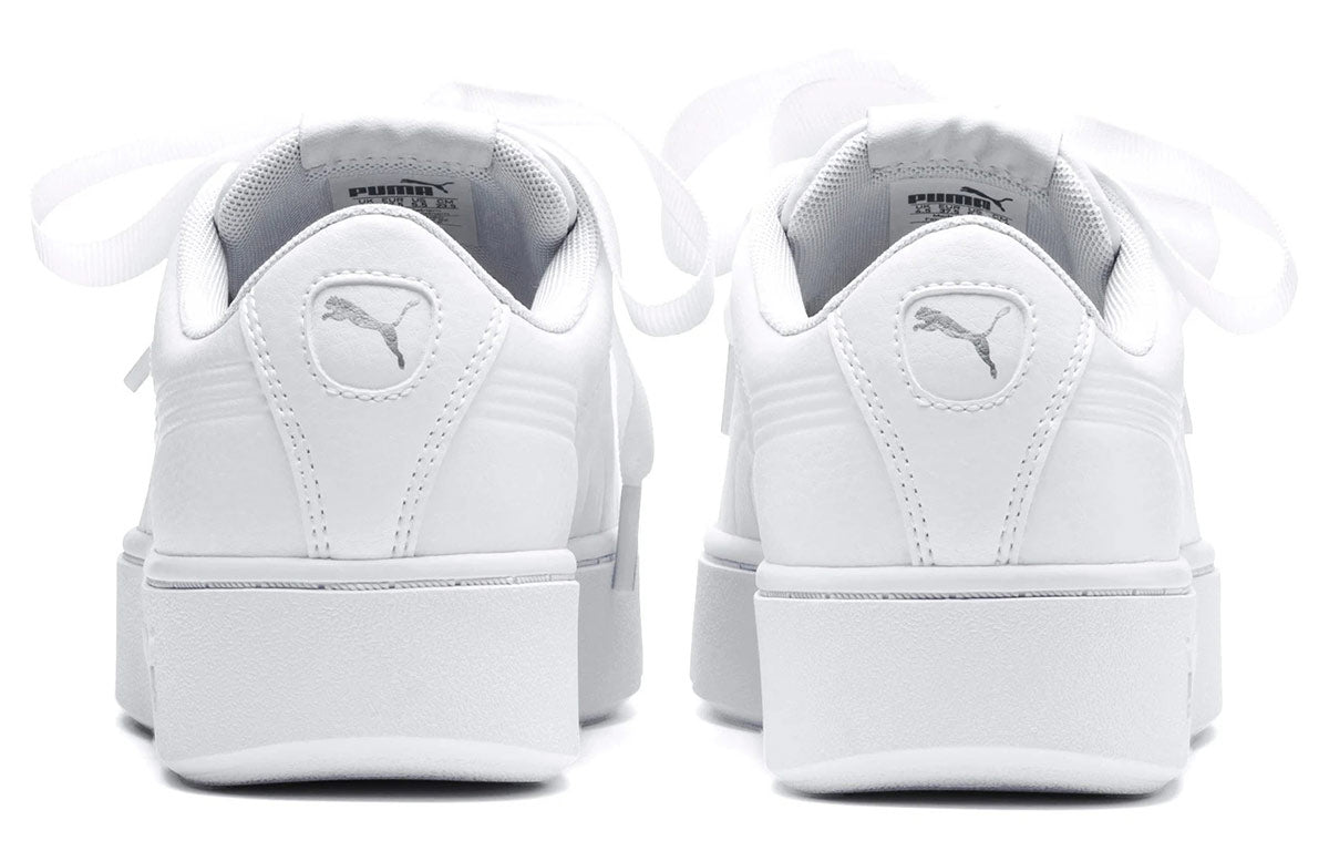 (WMNS) PUMA Vikky Stacked Ribbon Core White Board Shoes 369112-02
