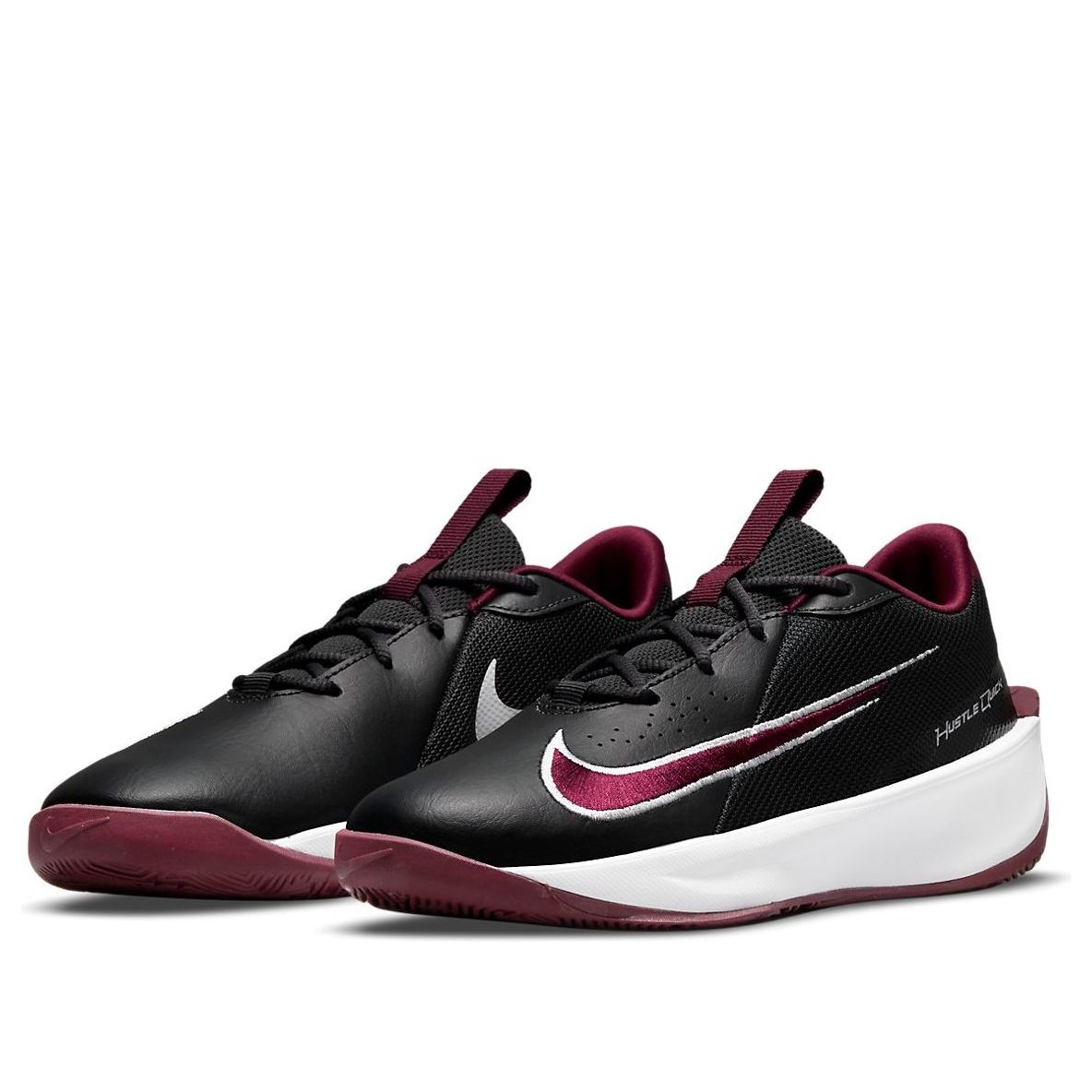 (GS) Nike Team Hustle Quick 3 'Dark Smoke Grey Dark Beetroot' DA2781-004