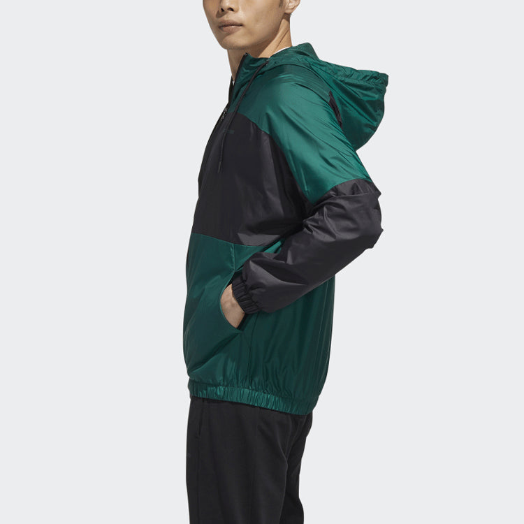 adidas neo Logo hooded track Jacket Forest Green GJ8768