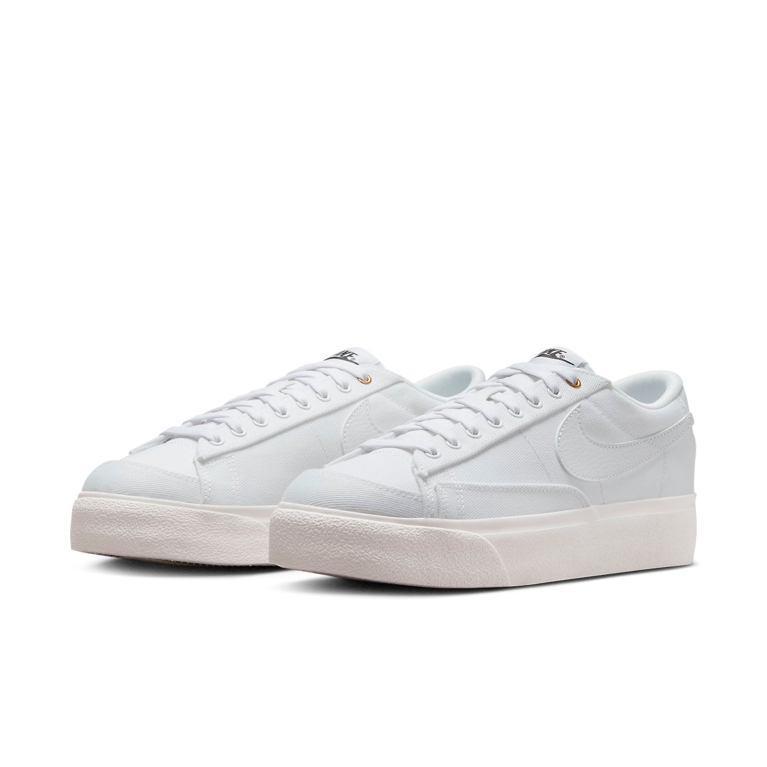 (WMNS) Nike Blazer Platform Low Canvas 'White' DV7475-100