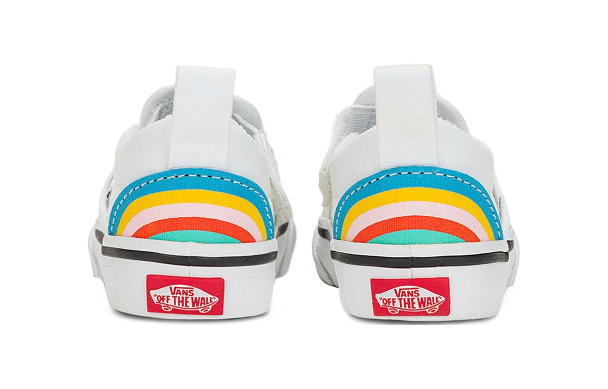 (TD) Vans Slip-On Hook and Loop 'Rad Rainbow' VN0A3488AHP