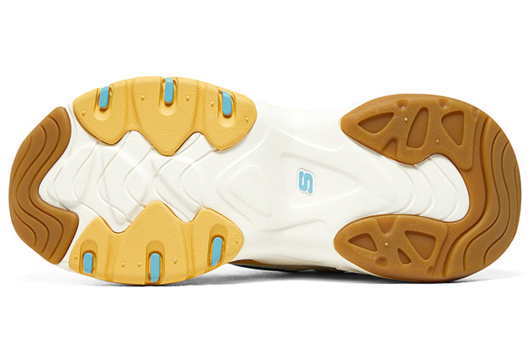 (WMNS) Skechers D'Lites 3.0 'White Blue Yellow' 896029-NTMT