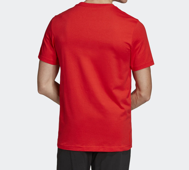 adidas Alphabet Logo Sports Short Sleeve Red DV3053