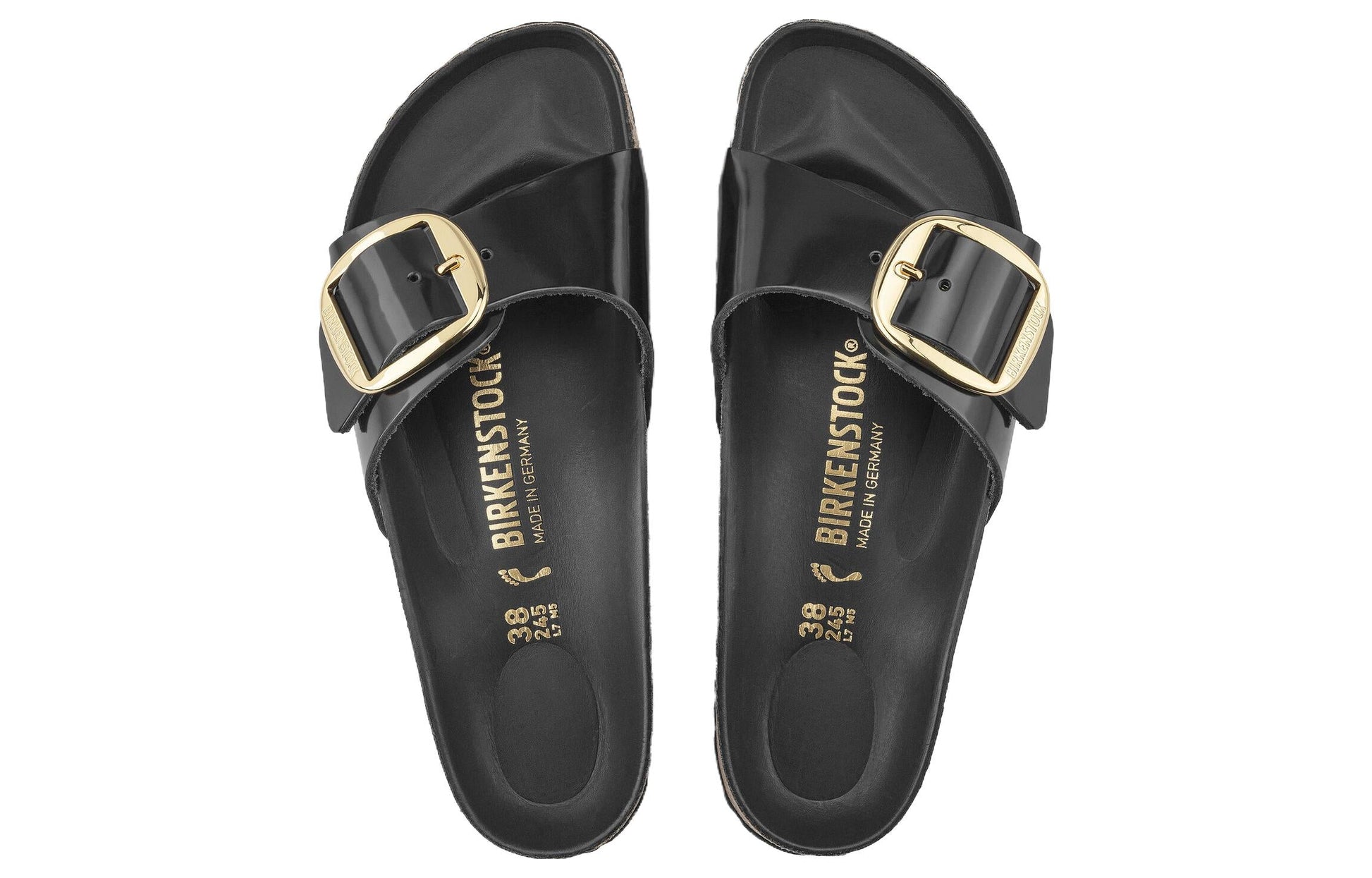 Birkenstock Madrid Big Buckle 'High Shine Black' 1022541