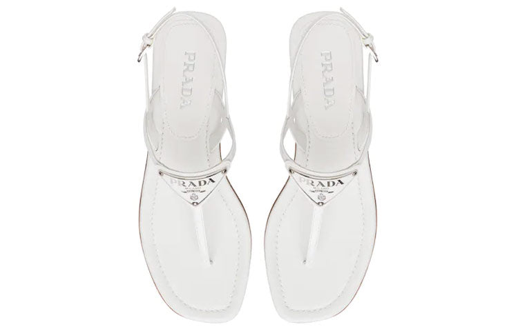 (WMNS) PRADA Cross Strap Sandals 'White' 1Y032M_069_F0009_F_005