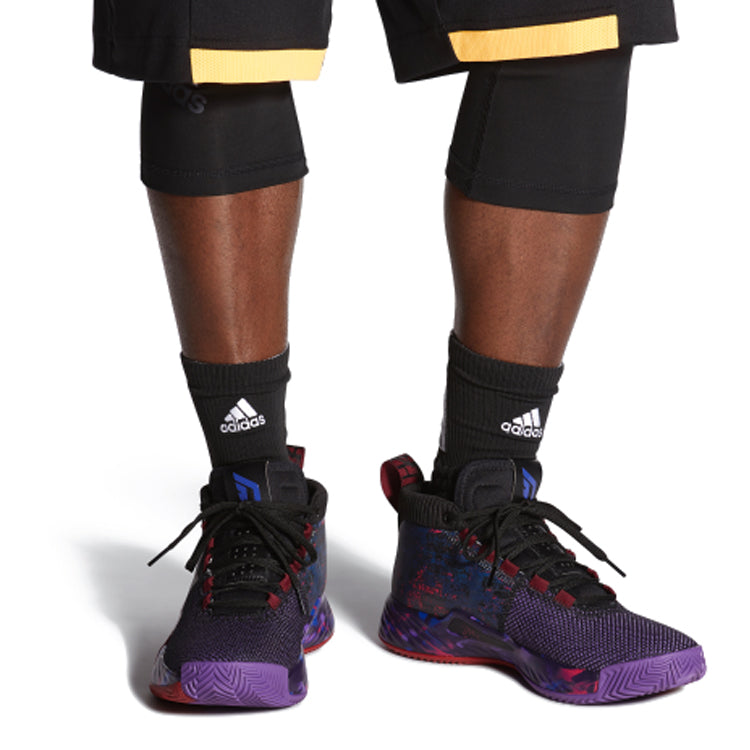 adidas Dame 5 Lillard Basketball 'Cblack Cburgu Scarle' EF8663