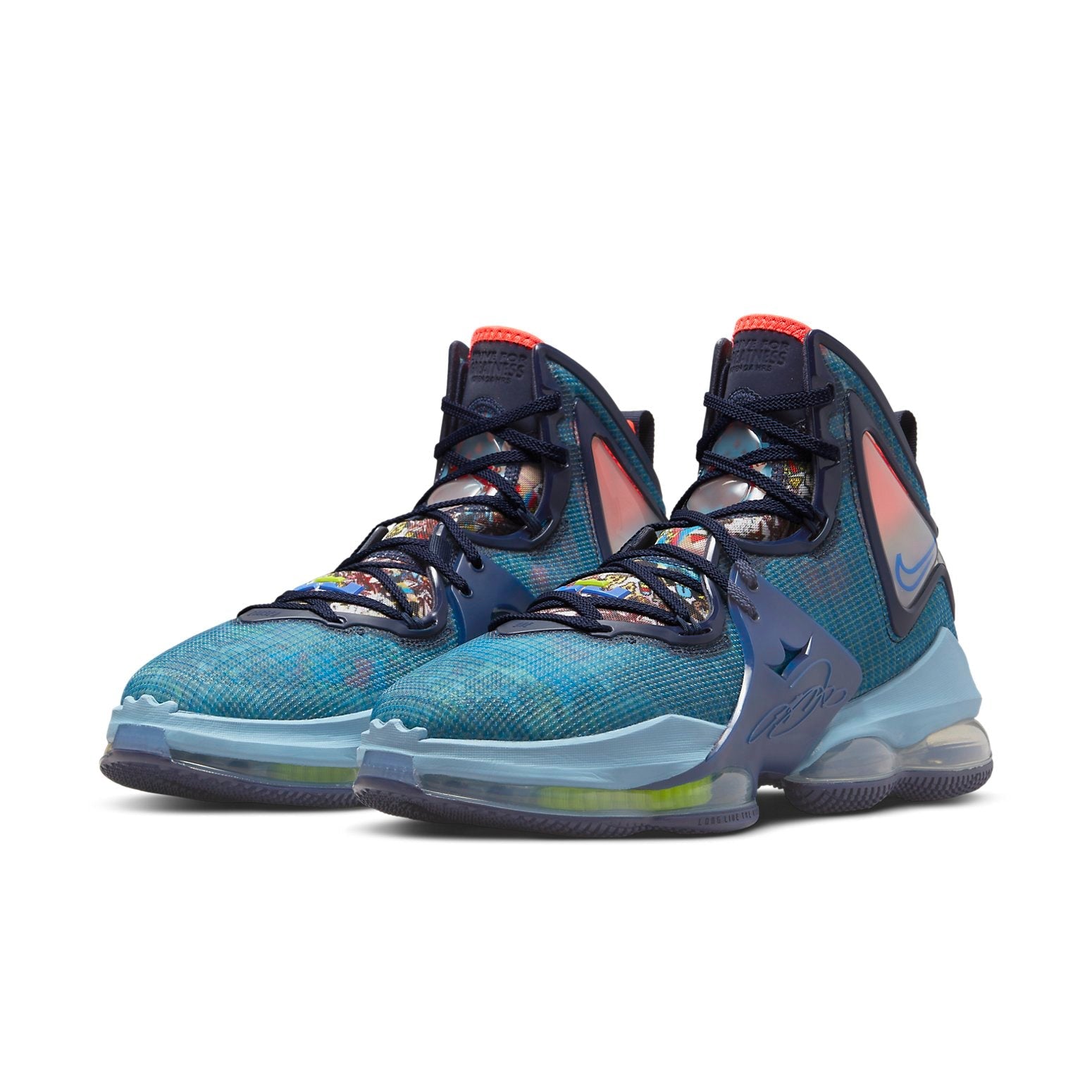 Nike LeBron 19 'Fast Food - Dutch Blue' CZ0203-400