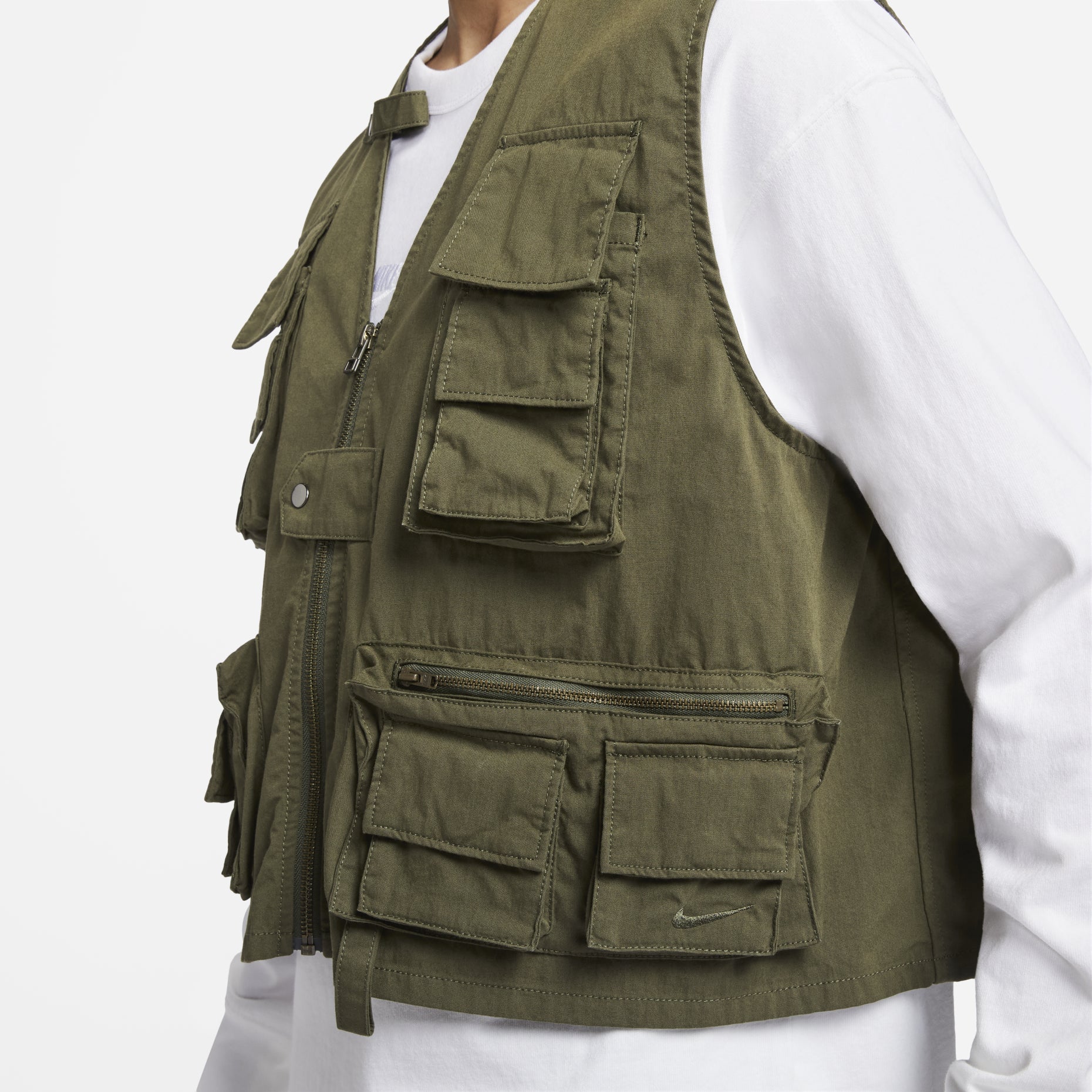 Nike Life Utility Vest 'Olive Green' FN3215-325