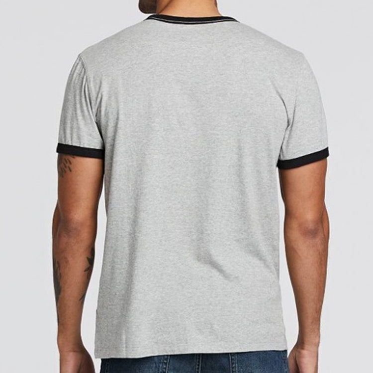 Men's Timberland Logo Printing Short Sleeve Gray A2B7U052