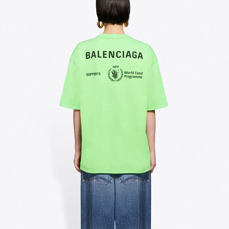 Balenciaga SS21 Retro Short Sleeve Fluorescent Green 612965THV844162