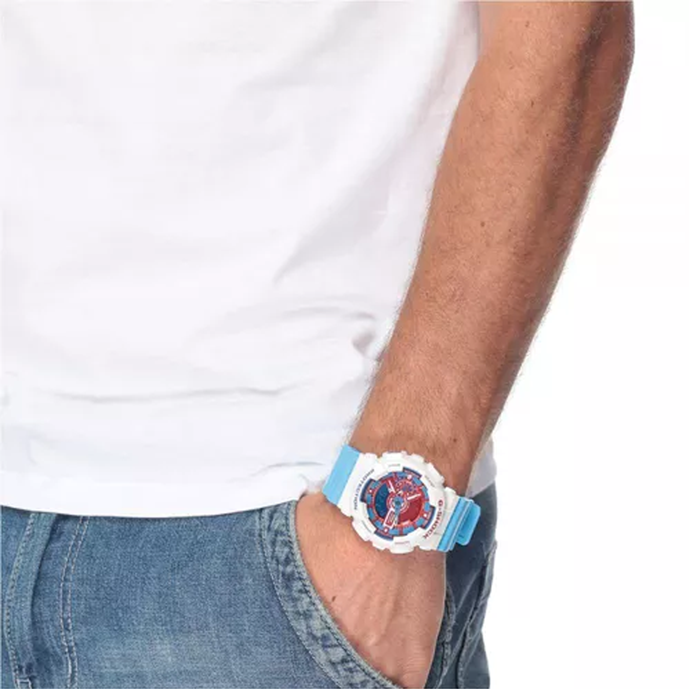 CASIO G-Shock Analog-Digital 'White' GA-110AC-7A