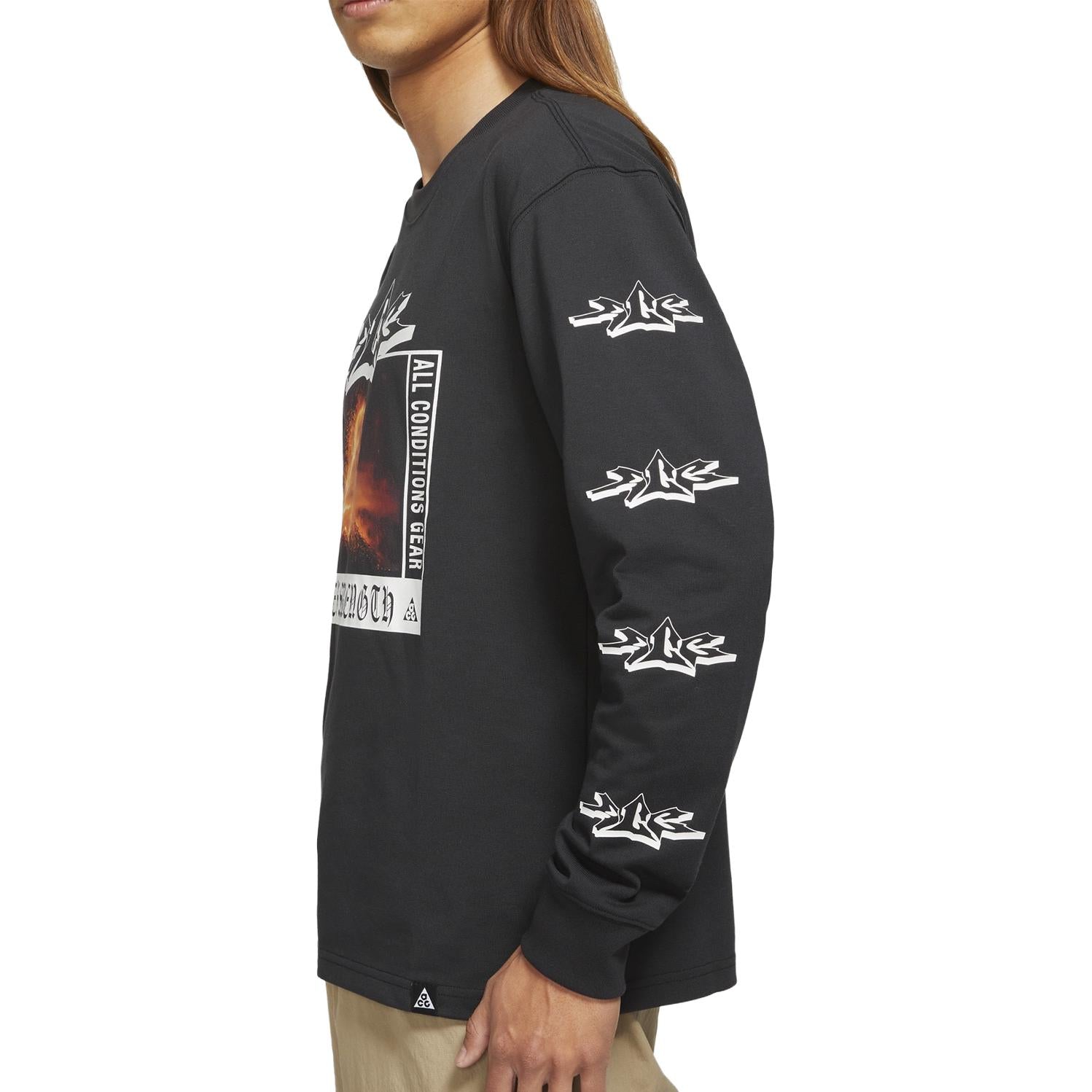 Nike ACG Long-Sleeve Volcano Tee 'Black Volcano' DJ1141-010