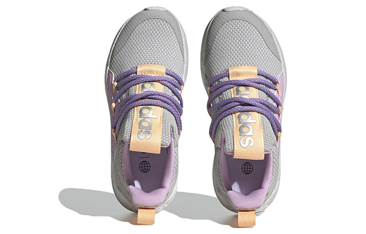 (GS) adidas Lite Racer Adapt 5.0 J 'Grey Lilac Orange' HQ3753