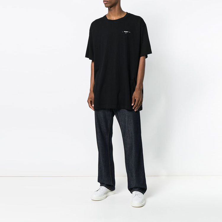 Off-White Arrows Sketch Cotton Short Sleeve Oversized OMAA038E181850021001