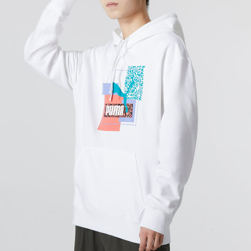 PUMA Brand Love TR Logo Hoodie 'White' 537851-02