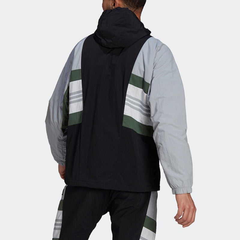 adidas UB JKT CB Fleece Lined Stay Warm Sports Woven Hooded Jacket Silver Gray GU1739