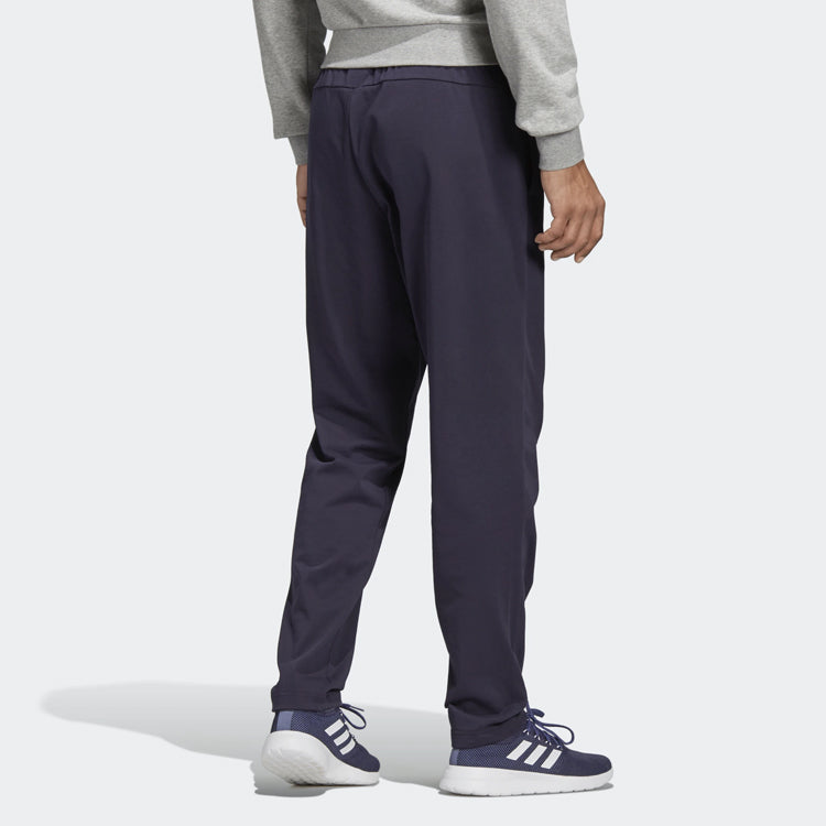 adidas E Pln T Contrasting Colors Logo Sports Pants Blue DU0377