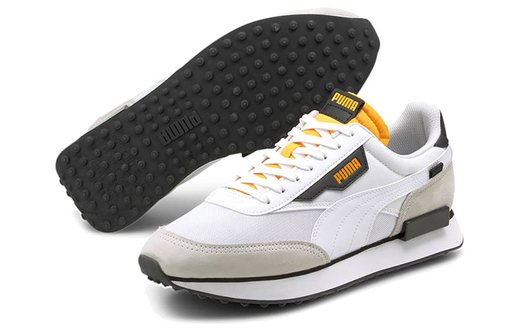 PUMA Future Rider Core Low Top Running Shoes Black/White/Yellow 374038-12