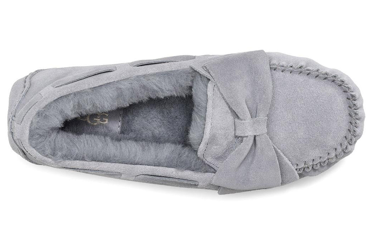 (WMNS) UGG Dakota Suede Bow Slipper 'Grey Geyser' 1106552-GYS