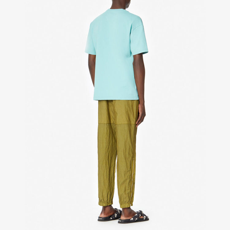Men's KENZO Tiger Head Printing Cotton Short Sleeve Blue FA5-5TS5114YO-60