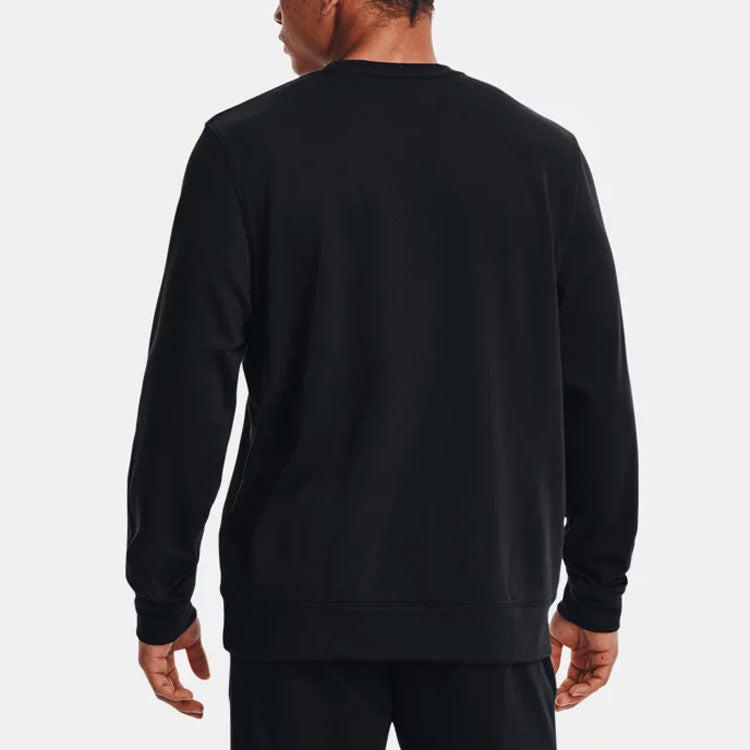 Under Armour Rival Terry Logo Crew Sweatshirt 'Black' 1370391-001