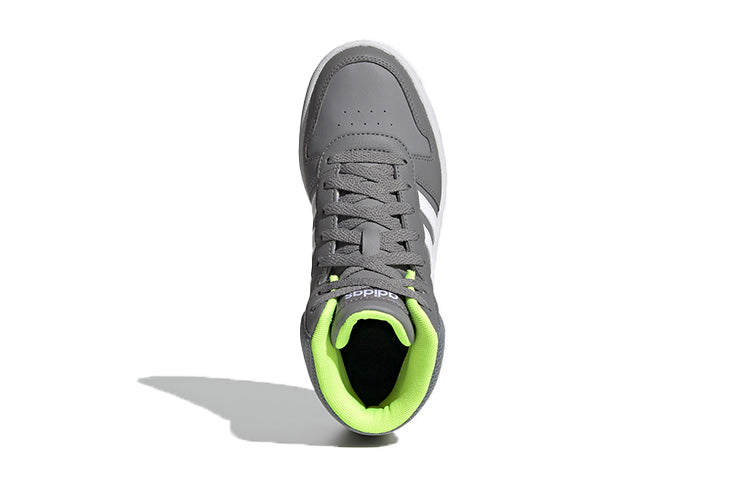 (PS) adidas Hoops 2.0 Mid J 'Grey Volt' FY7010