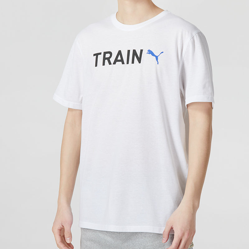 PUMA Graphic Train T-Shirt 'White' 523722-02