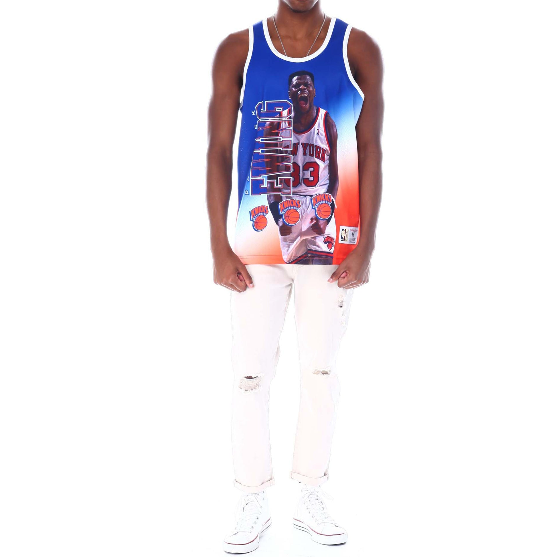 Mitchell & Ness 33 MSTKMI19002-NYKWHITPEW