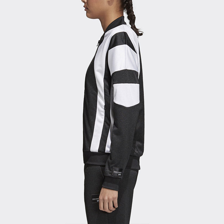 (WMNS) adidas originals Casual Colorblock Sports Jacket Black CD6888