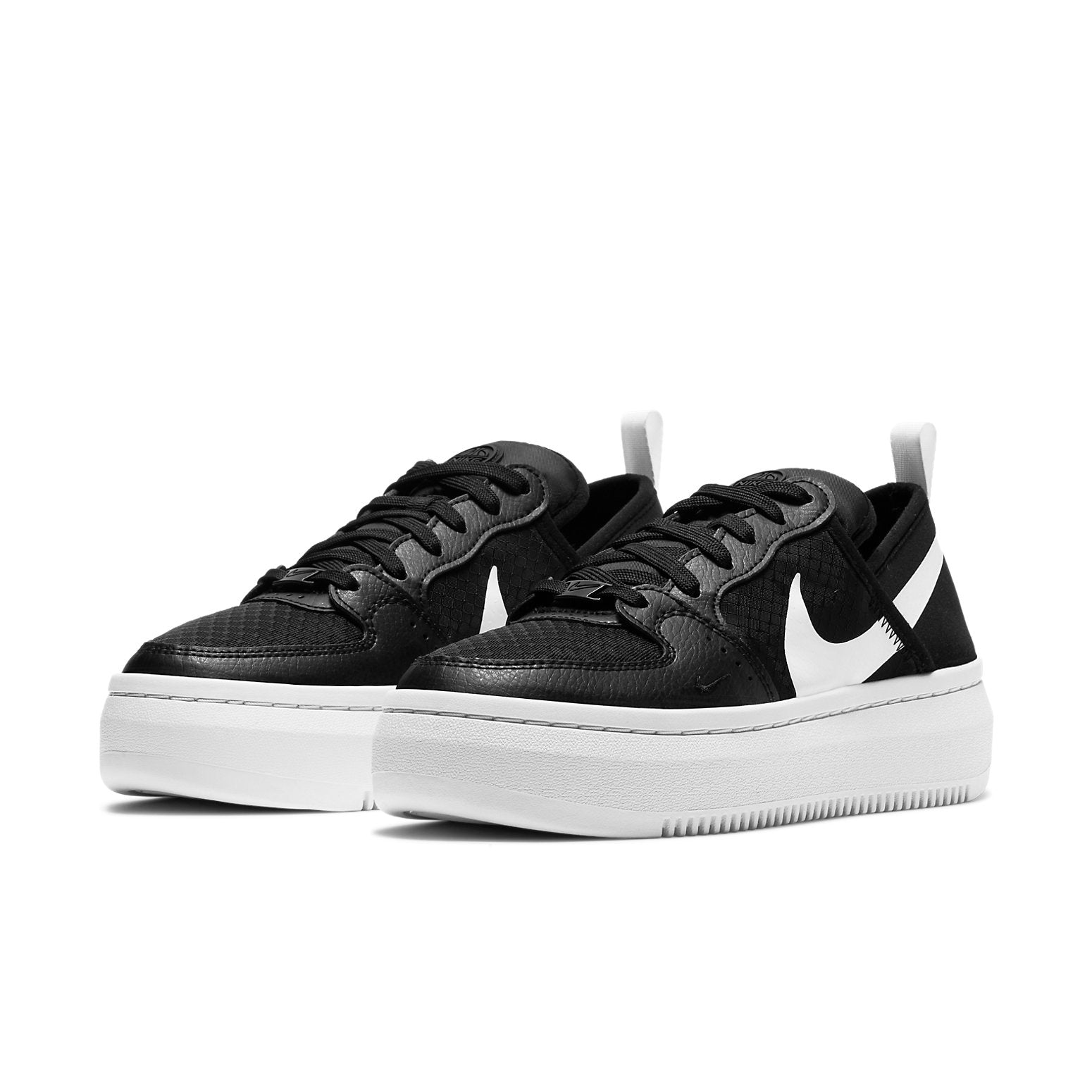 (WMNS) Nike Court Vision Alta TXT 'Black White' CW6536-001