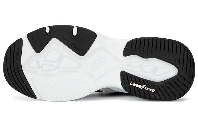 (WMNS) Skechers Sport D'Lites 4.0 Shoes 'Black Grey White' 896190-BKW