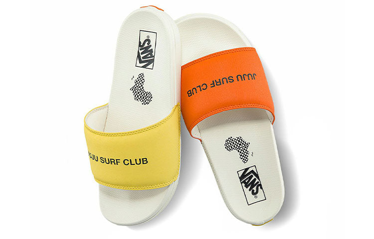 JUJU Surf Club x Vans LA Costa Slide-On 'White Orange' VN0A5HF5YQ1