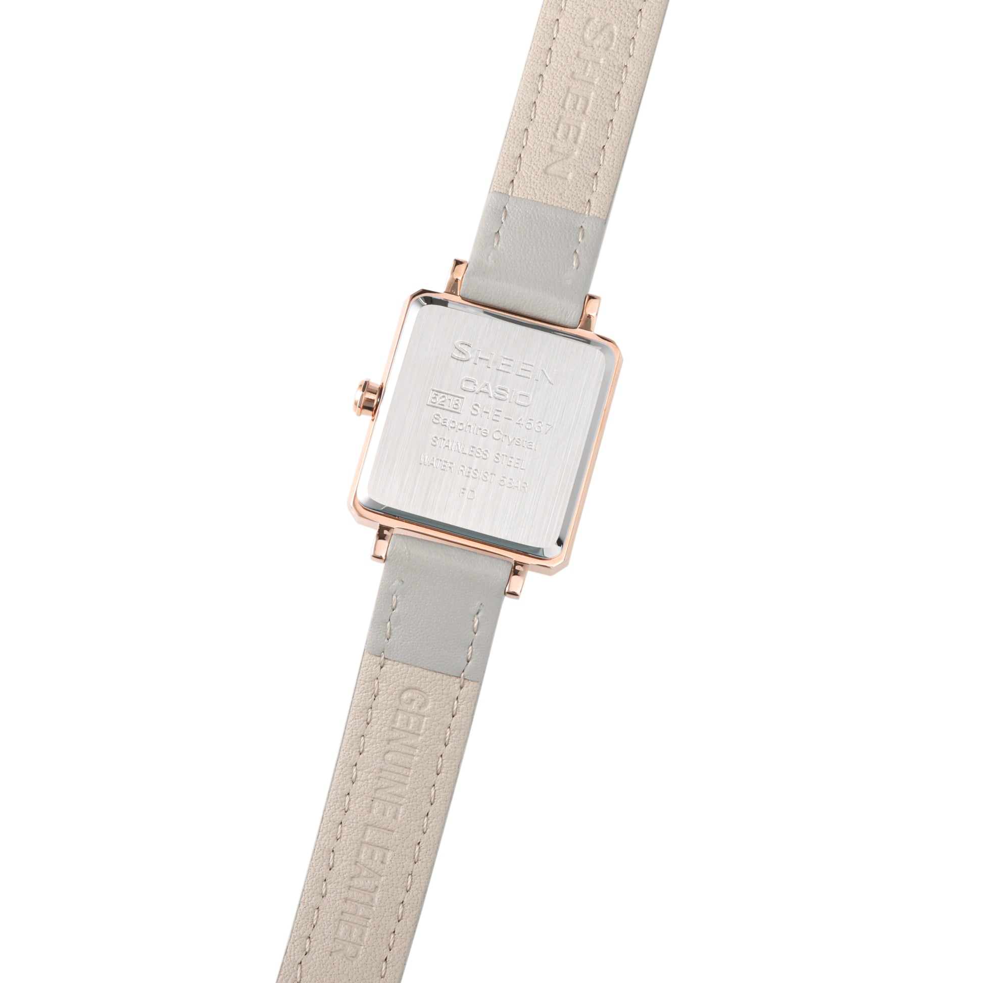 CASIO Quartz Waterproof Sapphire Crystal SHEEN Gray Strap Gray Analog SHE-4537GL-7AUPRD