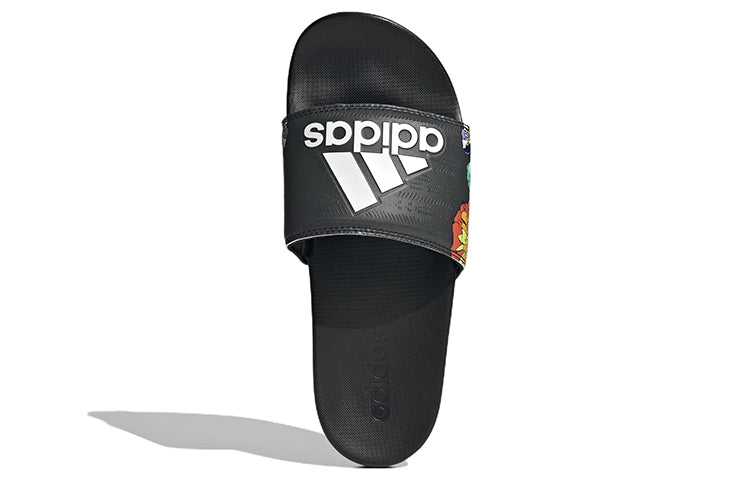 (WMNS) adidas Adilette Comfort Slide 'Black Floral' GW1049