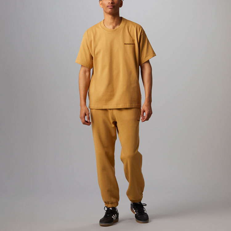 adidas x Pharrell Humanrace Small Logo Sweatpants 'Tan' HG1404