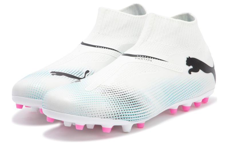 PUMA Future 7 Match + Ll MG Football Shoes 'White Blue' 107712-01