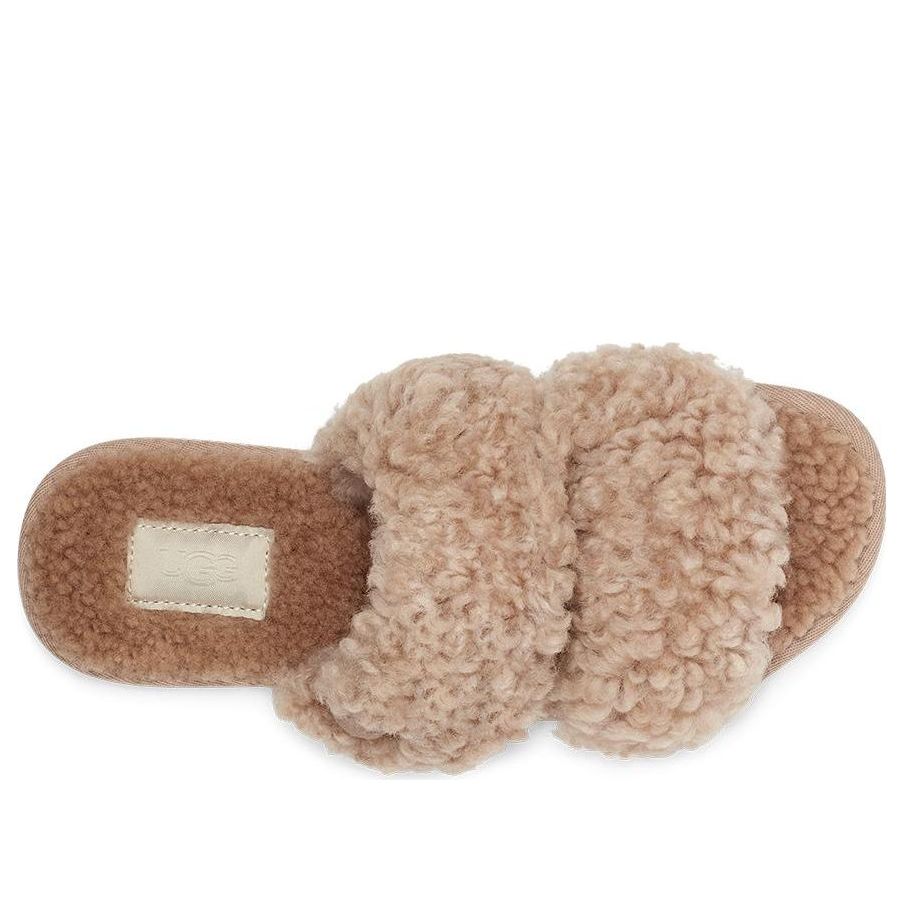 (WMNS) UGG Maxi Curly Scuffetta 'Sand' 1130837-SAN