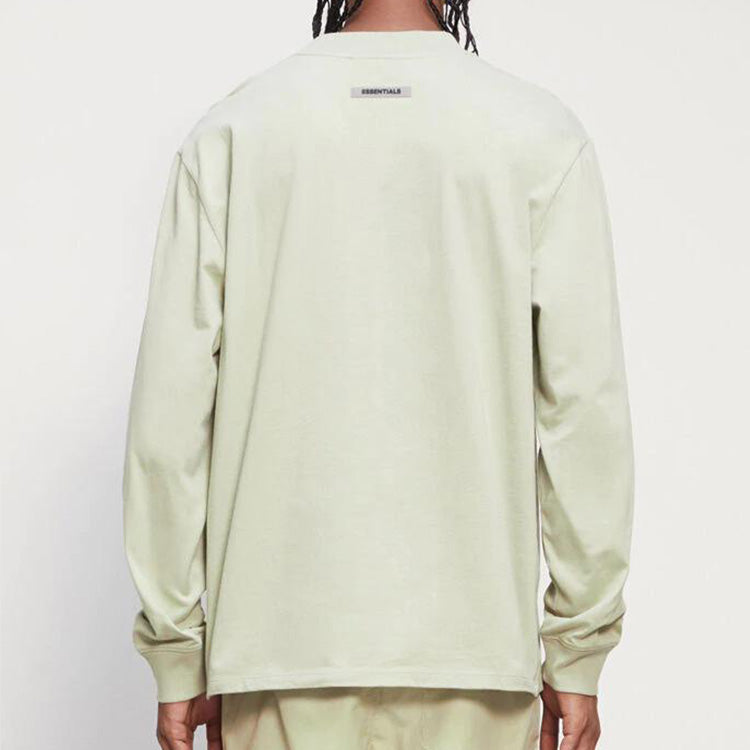 Fear of God Essentials FW20 Long Sleeve Logo Tee 'Sage' FOG-FW20-303