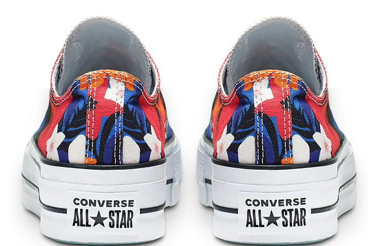 (WMNS) Converse Chuck Taylor All Star Paradise Prints Lift Low-Top Floral 'White Red Blue' 563976C