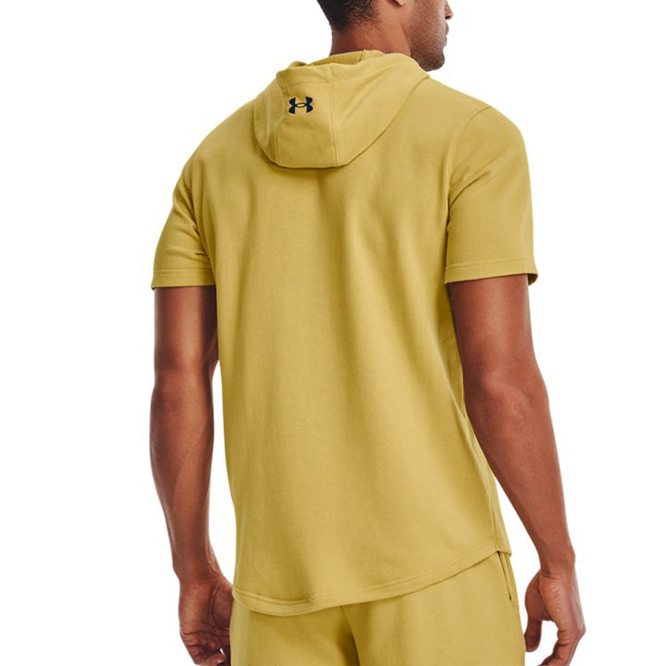 Under Armour Project Rock Terry Short Sleeve Hoodie 'Yellow' 1370465-760
