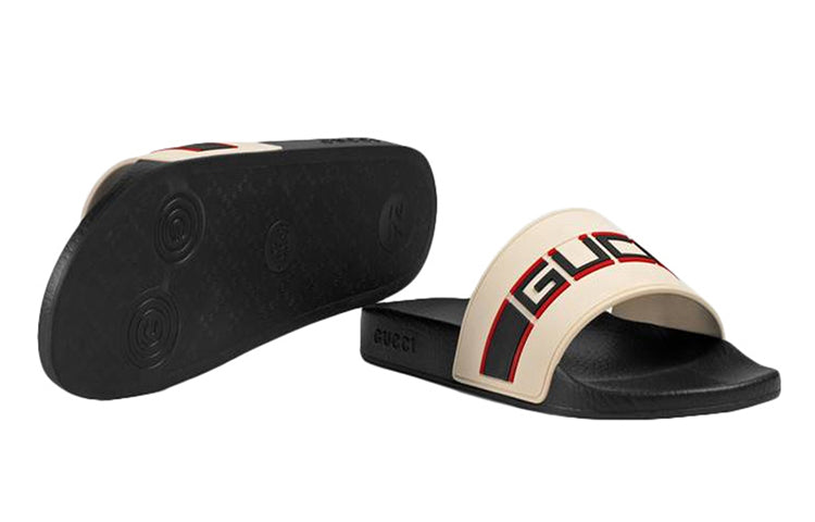 Gucci Stripe Rubber Slide 'Ecru' 522884-JC200-9572