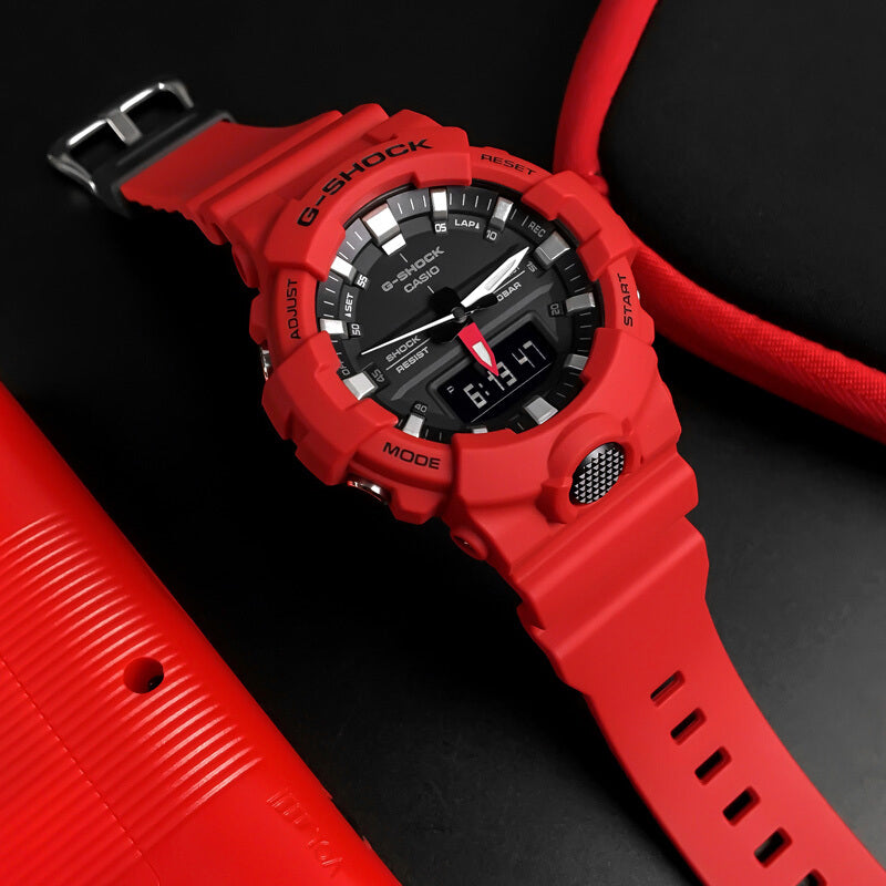 CASIO G-Shock Analog-Digital 'Red' GA-800-4A
