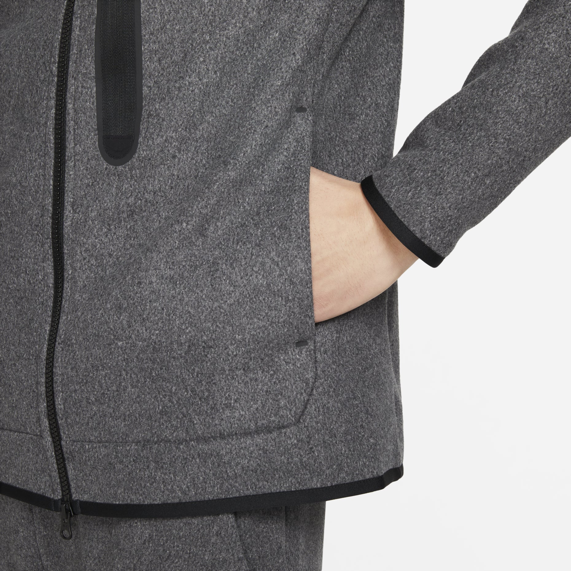 Nike Sportswear Tech Fleece Full-Zip Winterized Hoodie 'Grey' DQ4802-010
