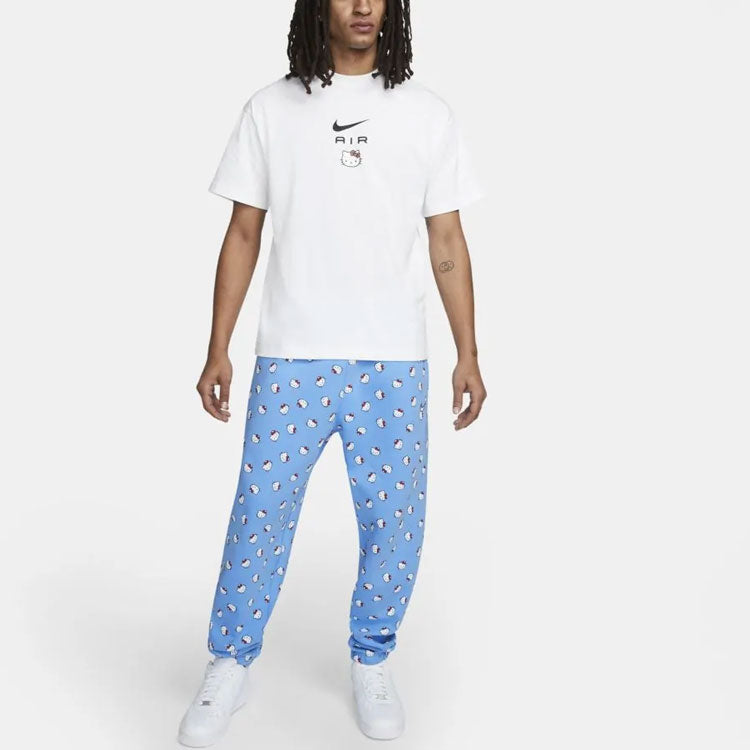Nike x Hello Kitty Crossover SS22 Funny Alphabet Cartoon Printing Short Sleeve Unisex White DR6074-100