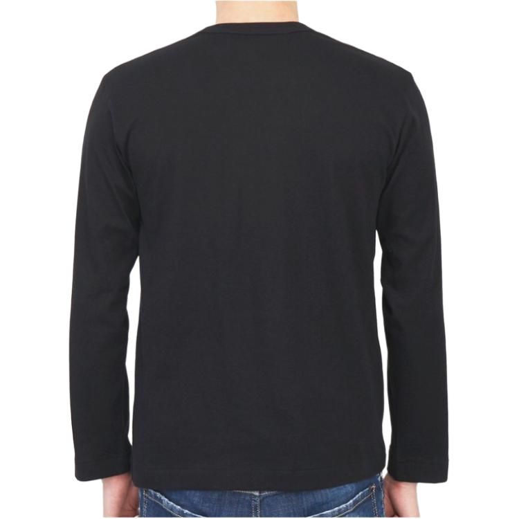 COMME des GARCONS PLAY SS25 Mini Heart Long Sleeve T-Shirt 'Black' AX-T308-051-1