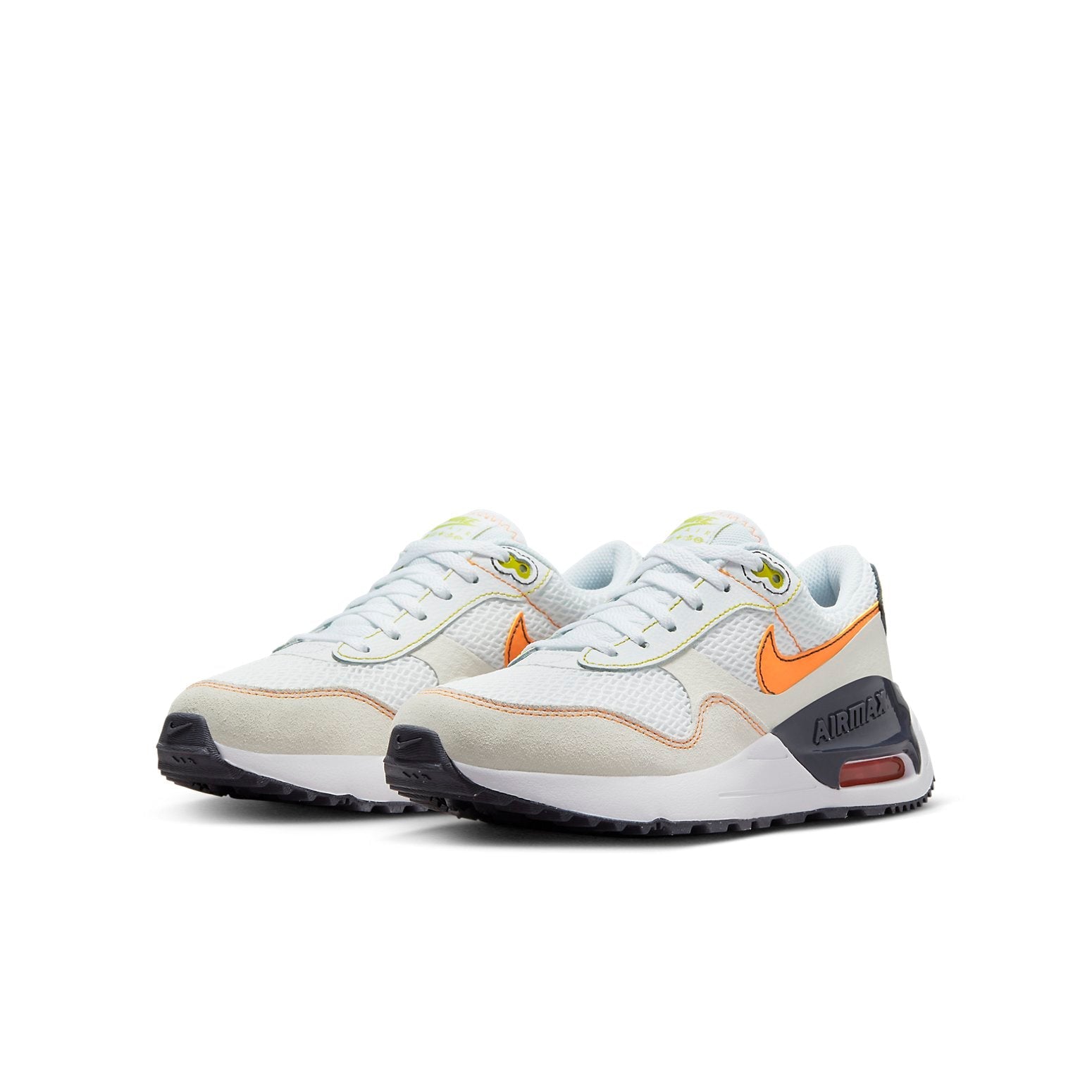 (GS) Nike Air Max SYSTM 'White Vivid Orange' DQ0284-109