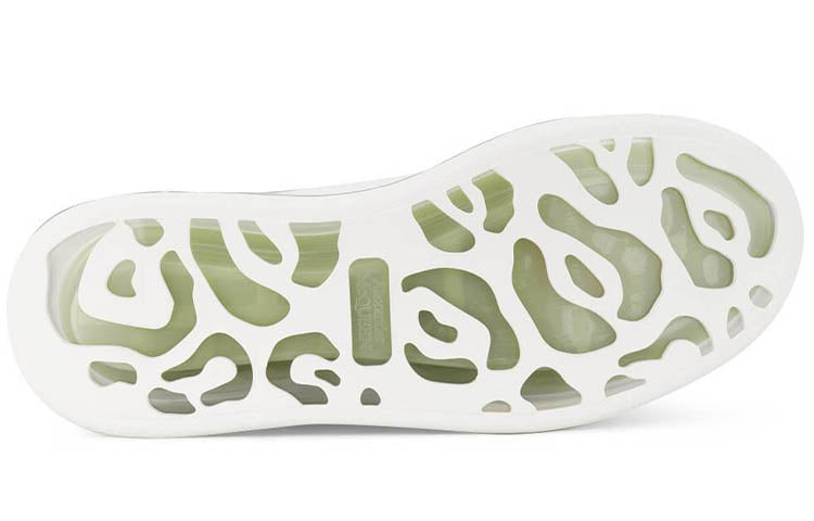 Alexander McQueen Oversized Sneaker 'Transparent Sole - White Gunmetal' 662659WIA4T9058