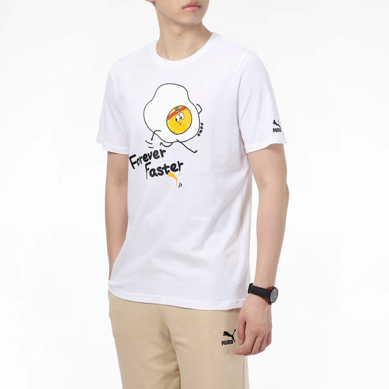 PUMA Club Graphic T-Shirt 'White' 533197-02