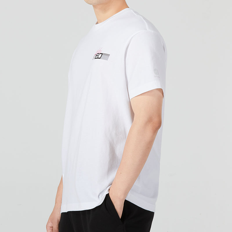 Men's adidas neo Minimalistic Alphabet Logo Printing Athleisure Casual Sports Round Neck Short Sleeve White T-Shirt HN4741