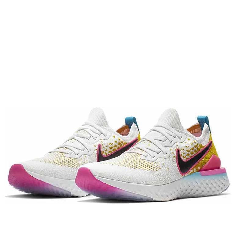 Nike Epic React Flyknit 2 'White Black Pink Blast' CI7583-100